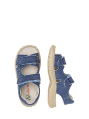 Sandali con strappi Blu Naturino