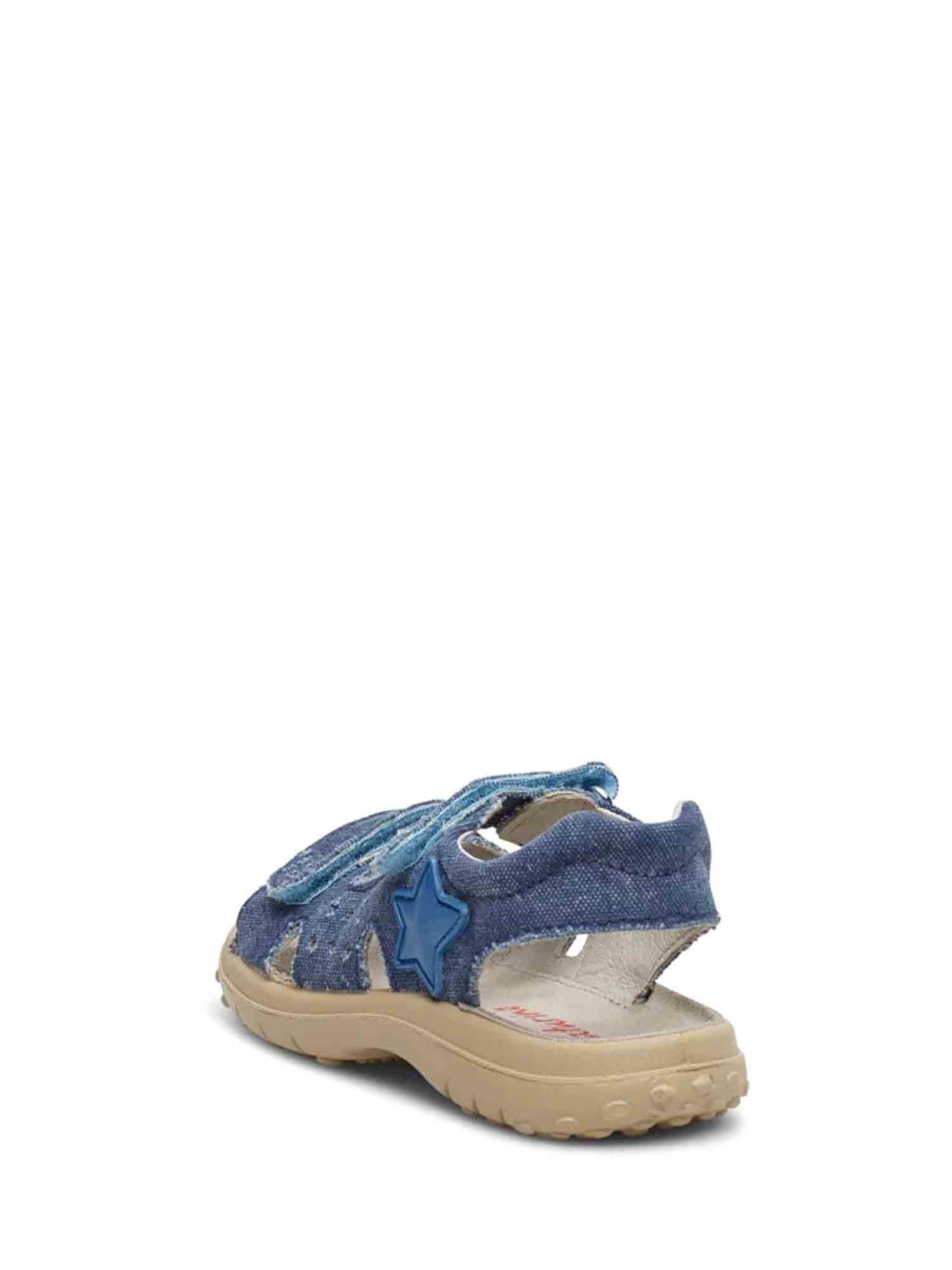 Sandali con strappi Blu Naturino