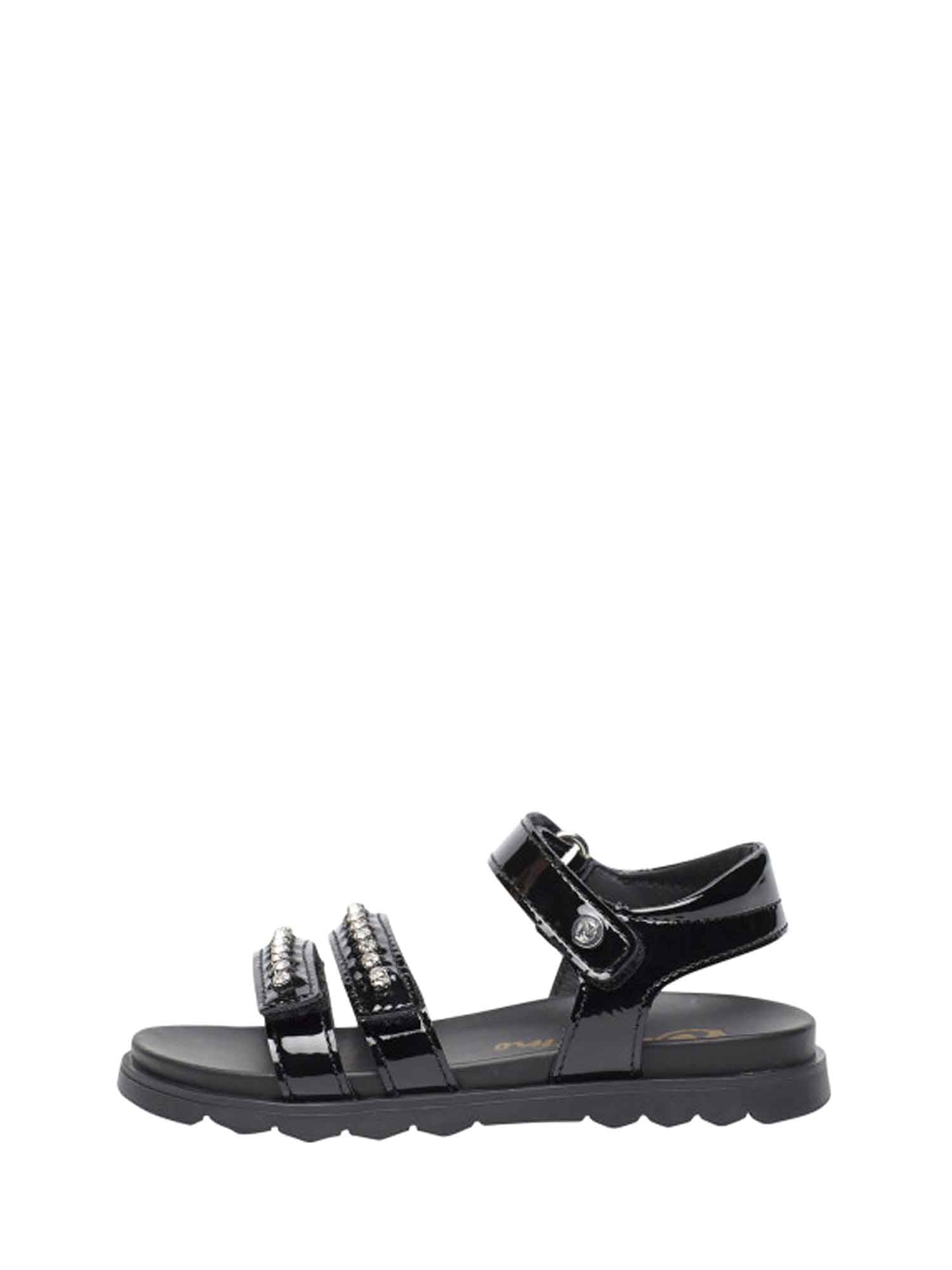 Sandali con strappi Nero Naturino