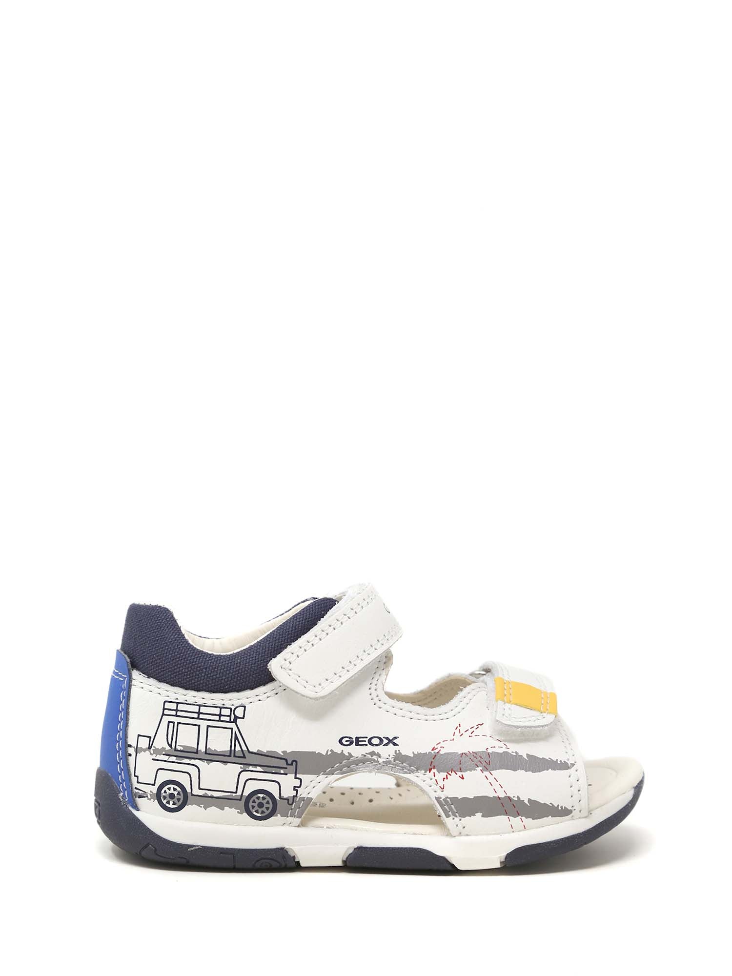 Sandali con strappi Bianco Geox