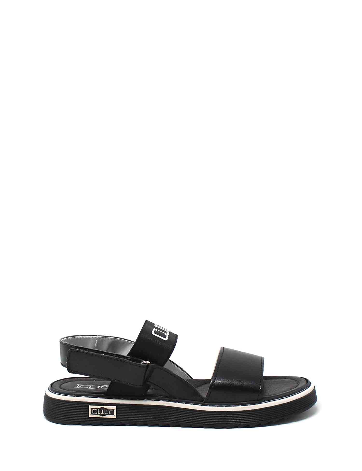 Sandali con strappi Nero Cult