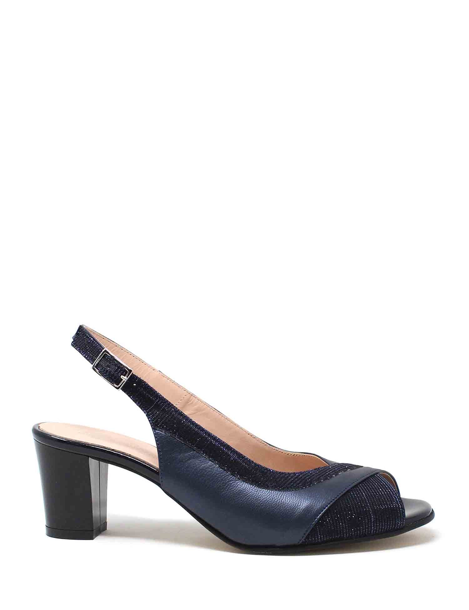 Sandali tacco Blu Soffice Sogno