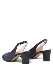Sandali tacco Blu Soffice Sogno