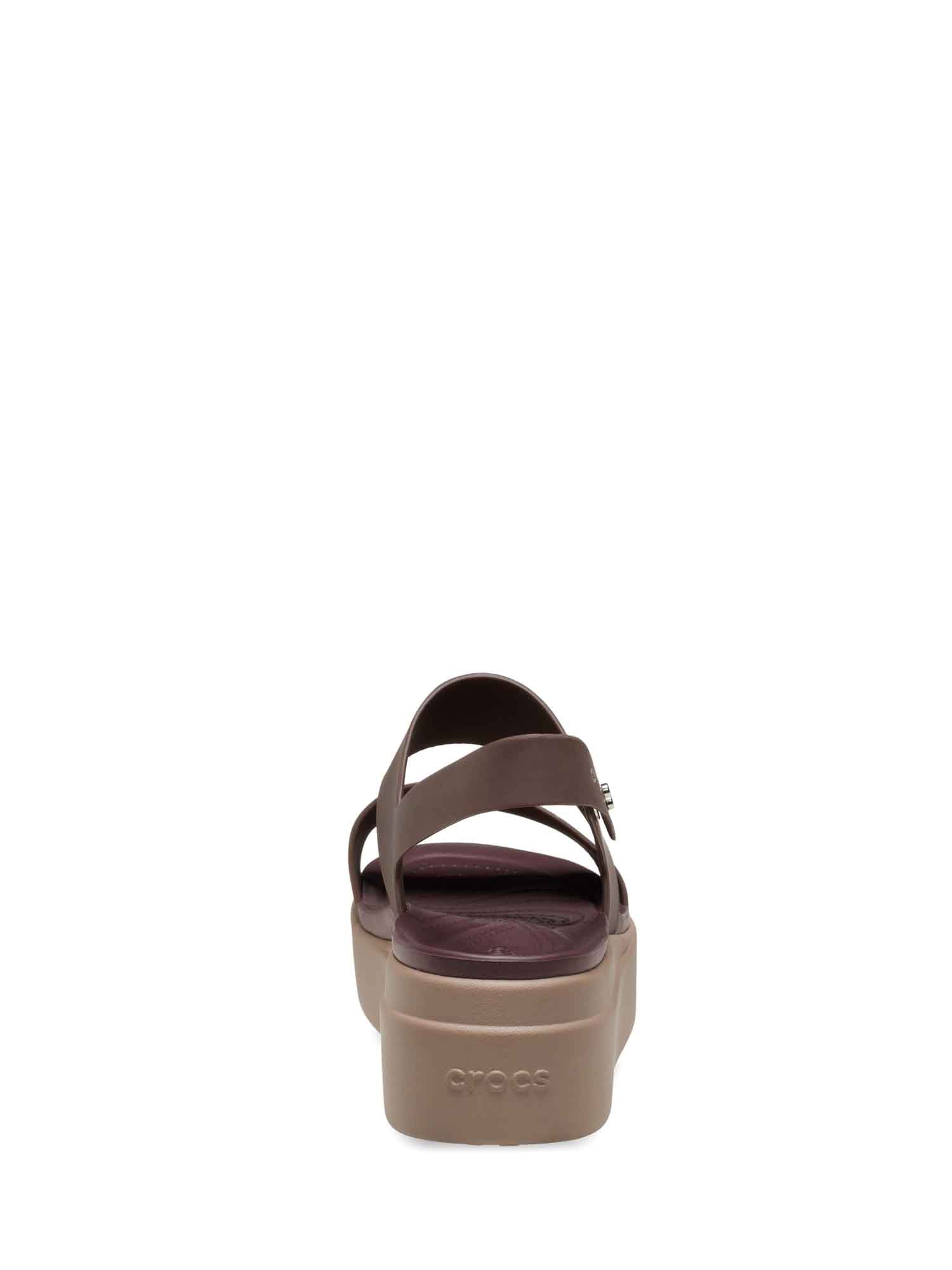Sandali zeppa Marrone Crocs