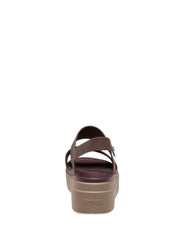 Sandali zeppa Marrone Crocs