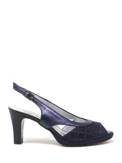 Sandali tacco Blu Soffice Sogno