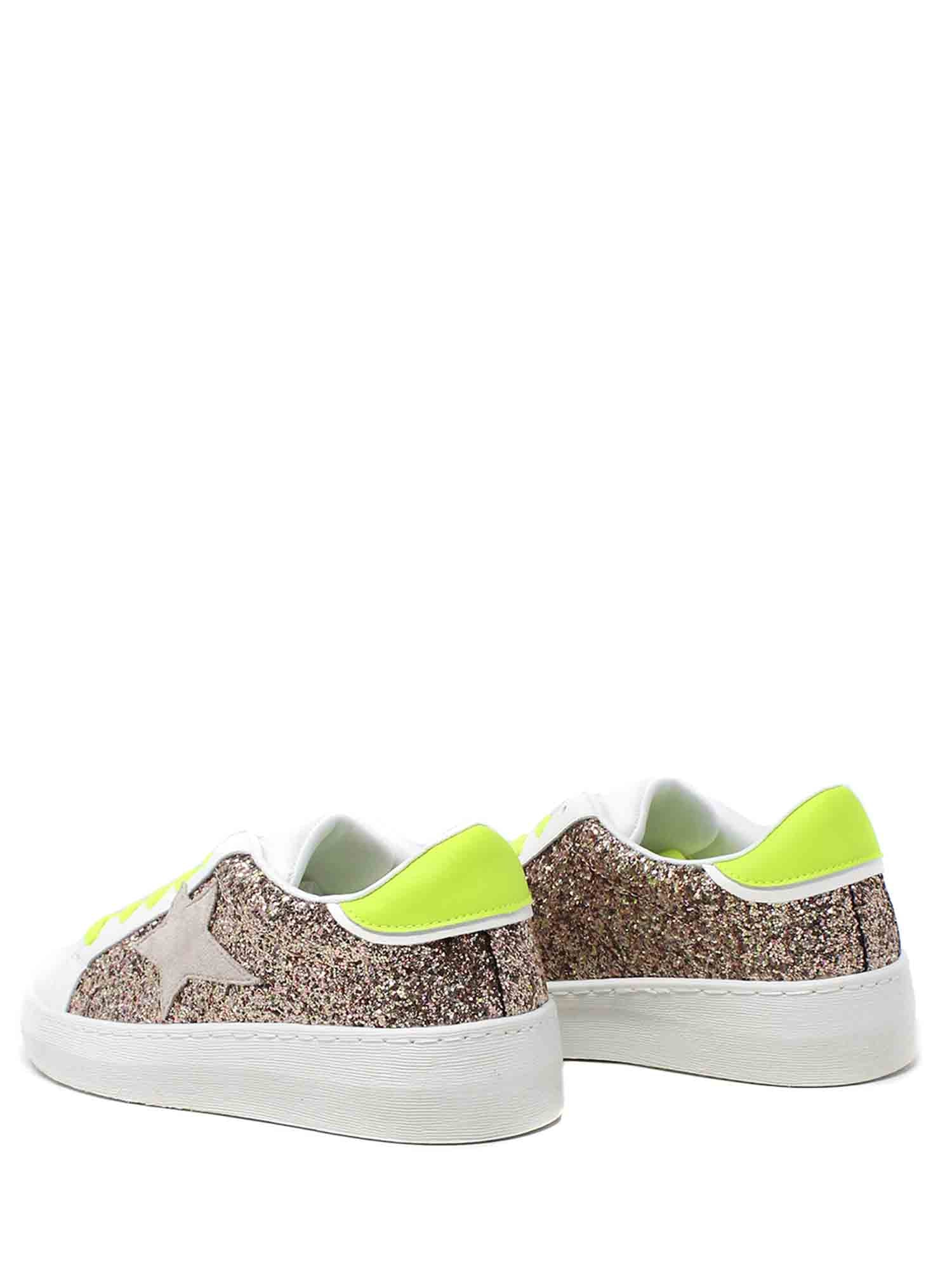 Sneakers Bianco Gold&gold