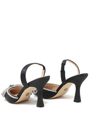 Sandali tacco Nero Gold&gold
