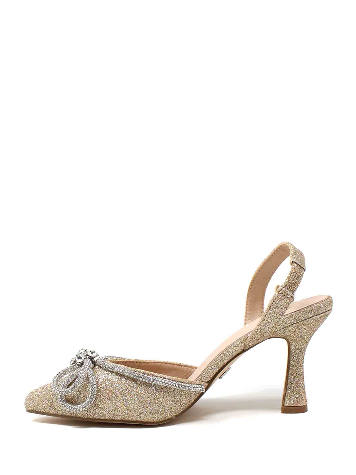 Sandali tacco Dorato Gold&gold