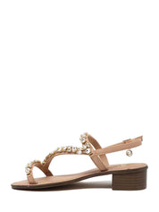 Sandali tacco Rosa Gold&gold
