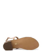 Sandali tacco Rosa Gold&gold