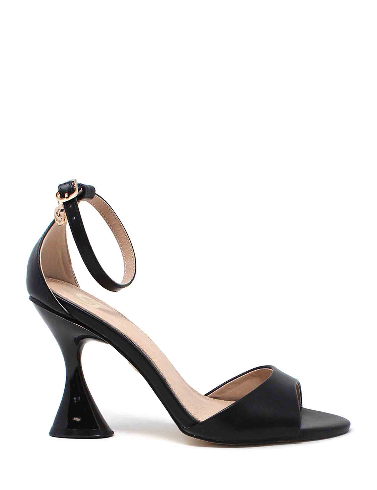 Sandali tacco Nero Gold&gold