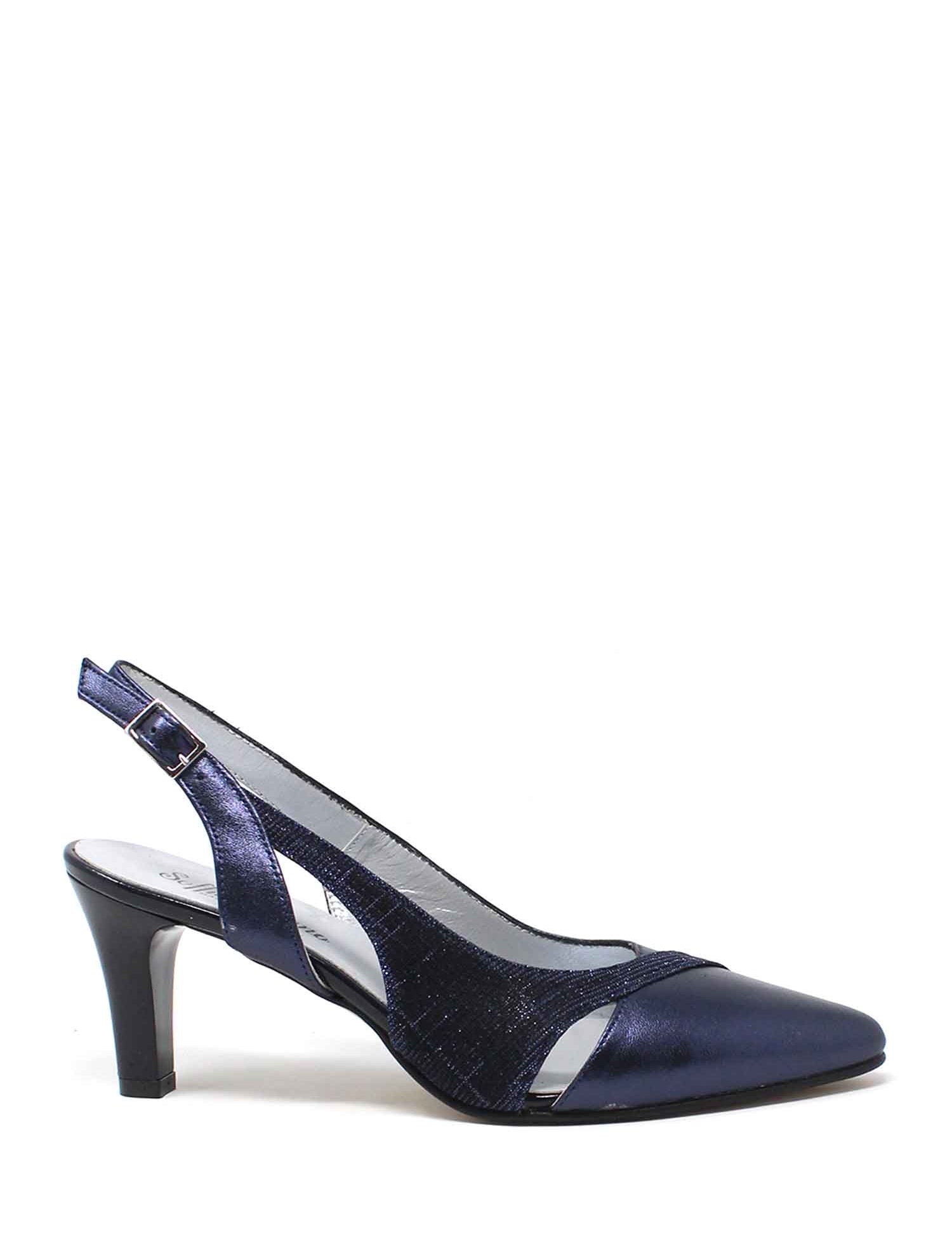 Sandali tacco Blu Soffice Sogno