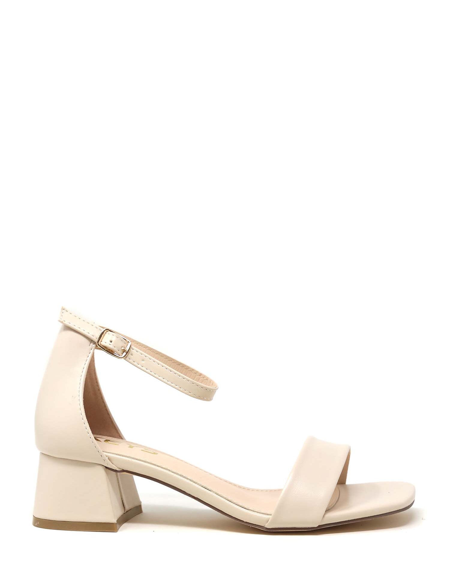 Sandali tacco Beige Keys