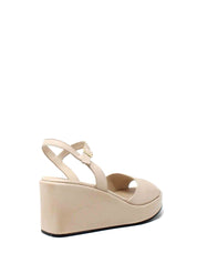 Sandali zeppa Beige Grace Shoes
