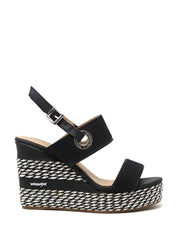 Sandali zeppa Nero Wrangler