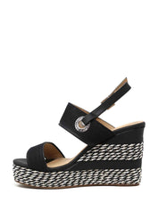 Sandali zeppa Nero Wrangler
