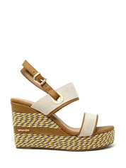 Sandali zeppa Beige Wrangler