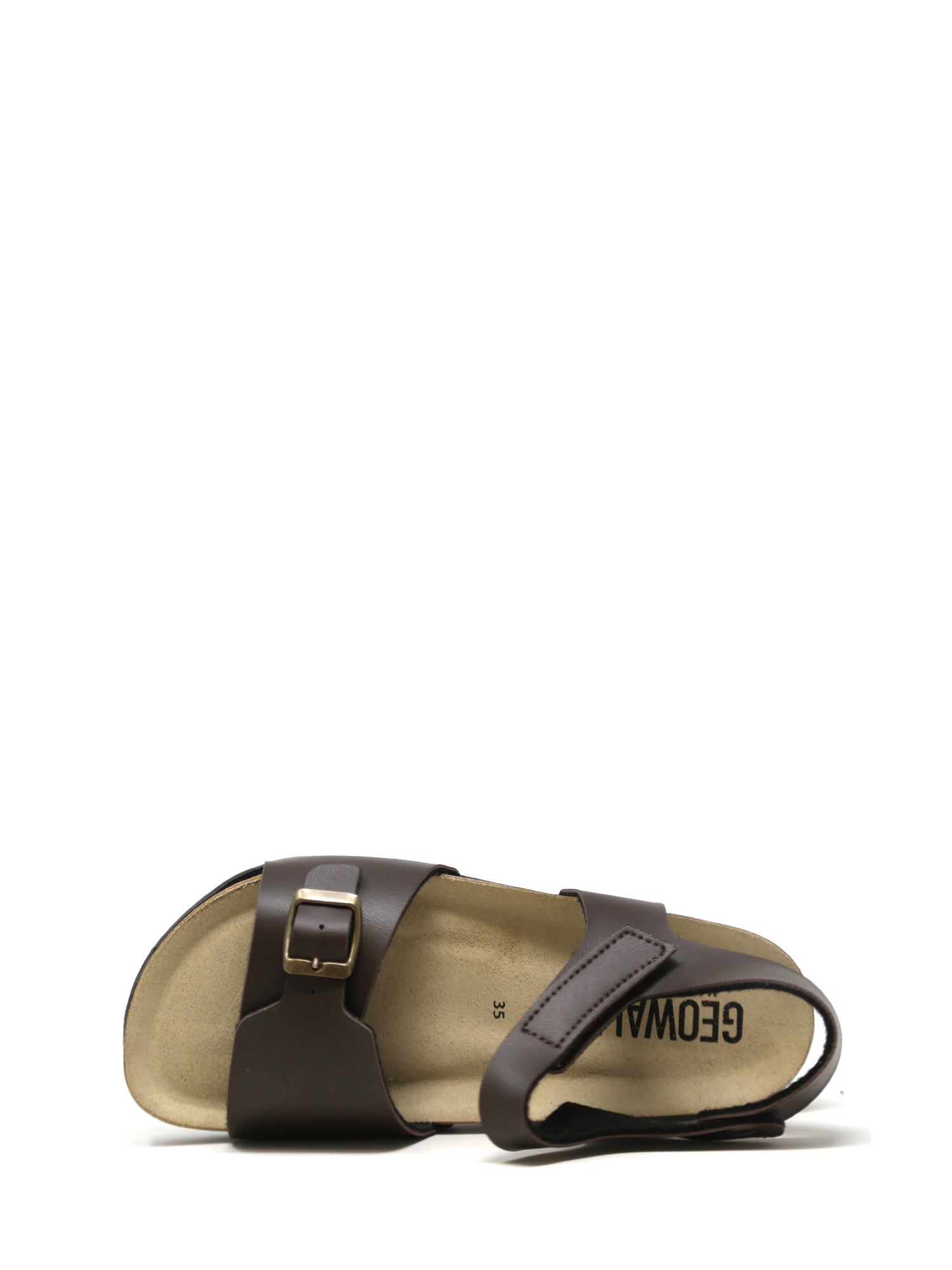 Sandali con strappi Marrone Geowalk