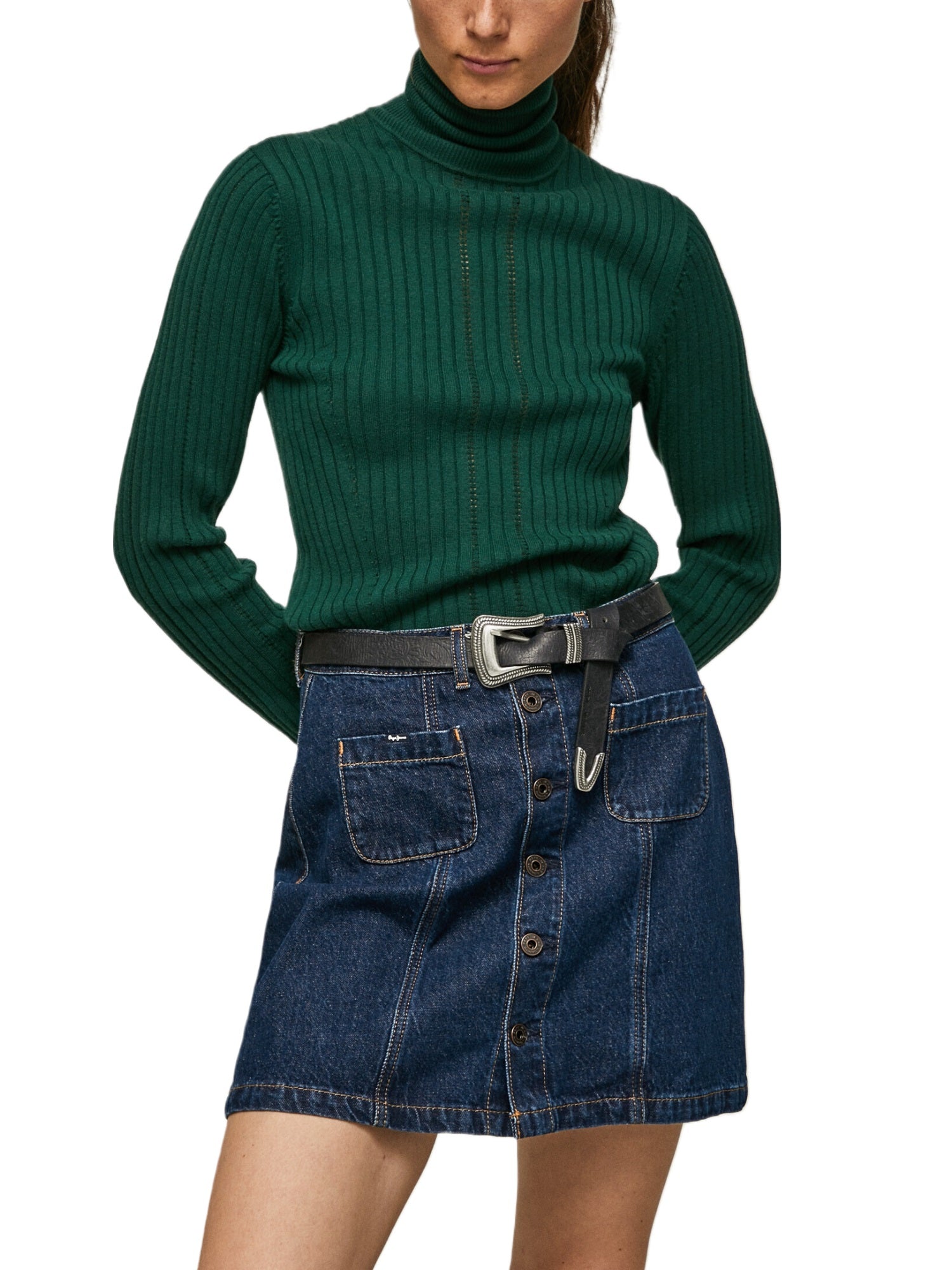 Maglie a collo alto Verde Pepe Jeans
