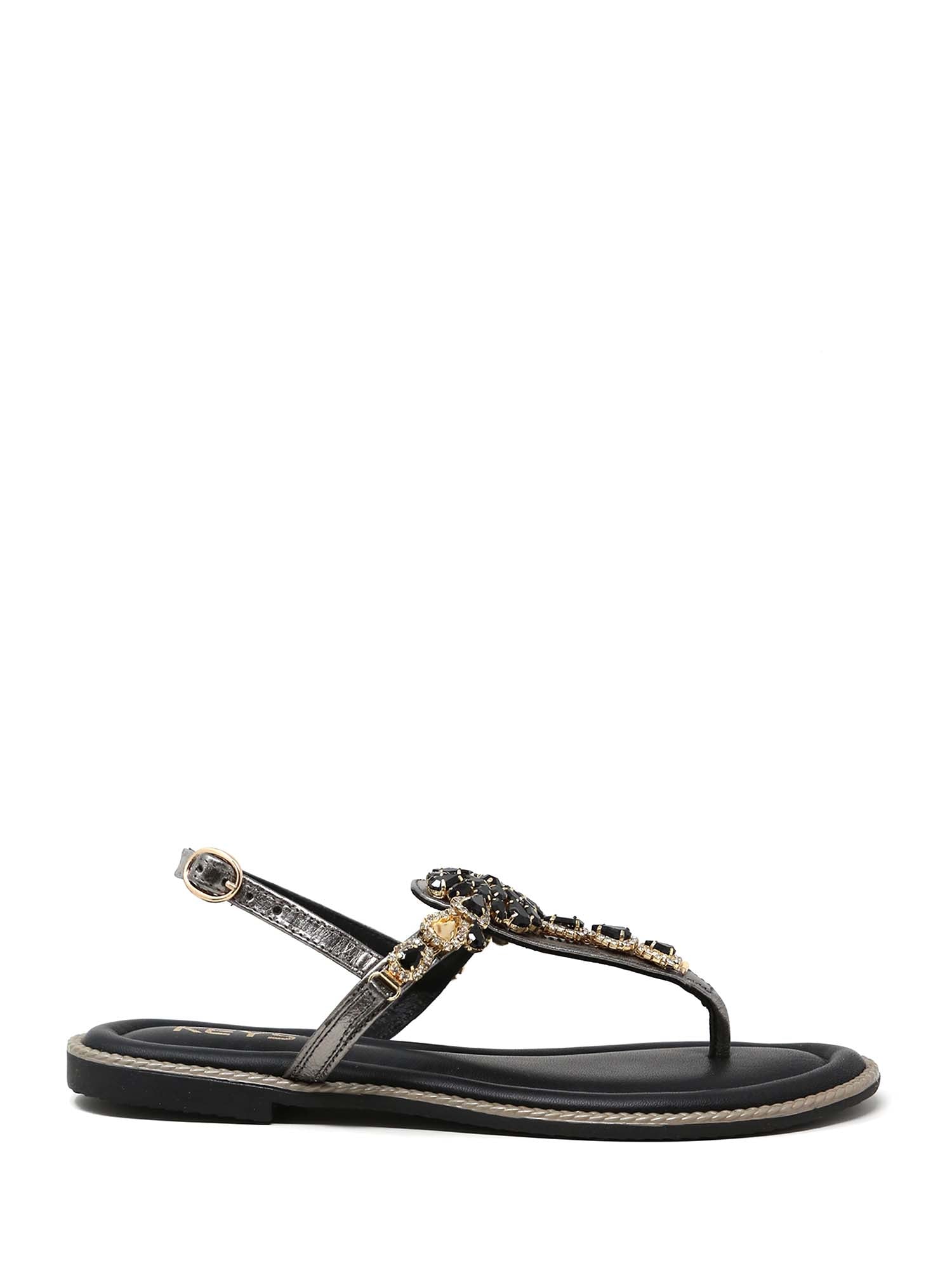 Sandali Nero Piombo Keys