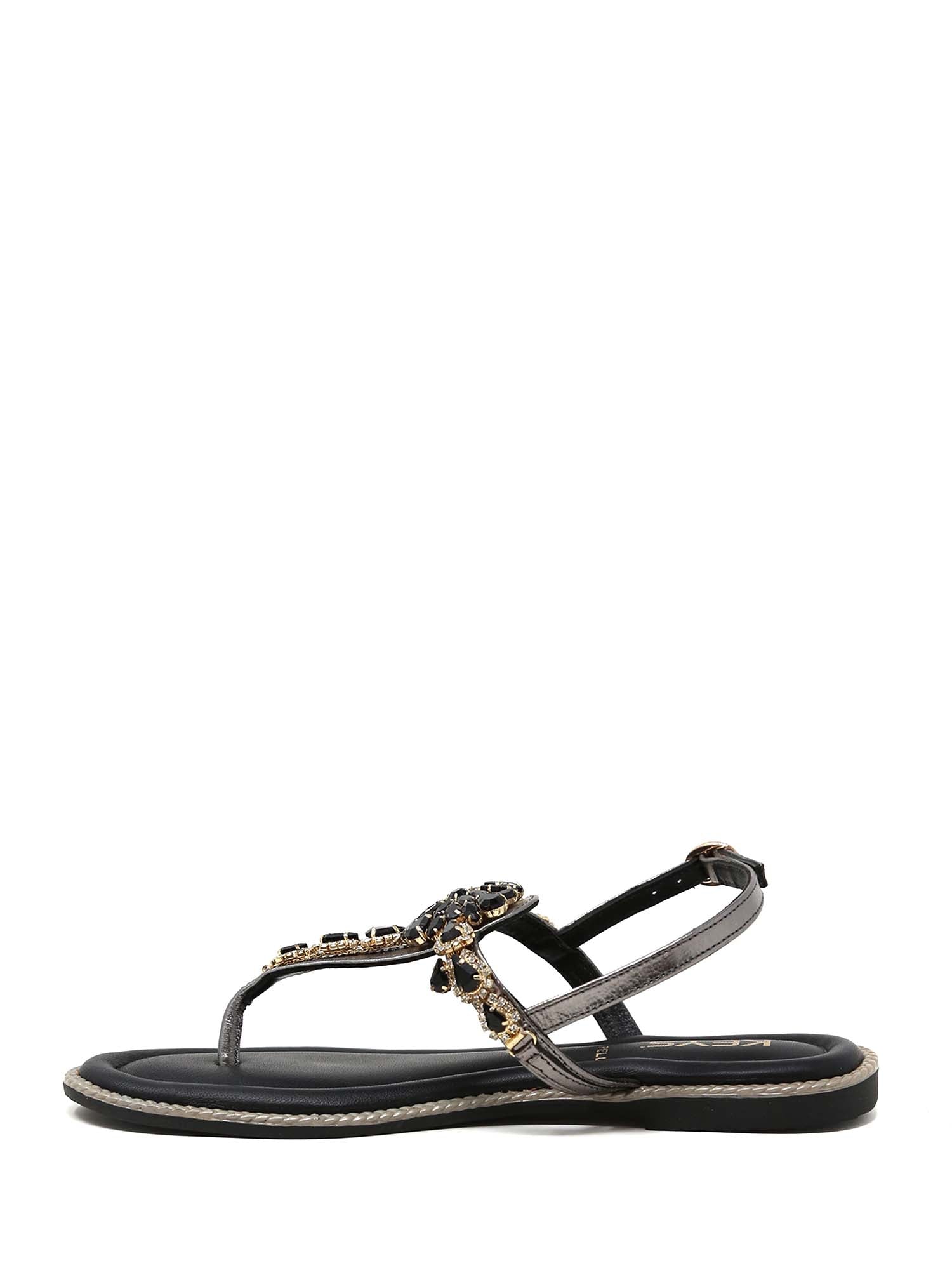 Sandali Nero Piombo Keys