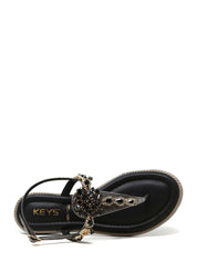 Sandali Nero Piombo Keys