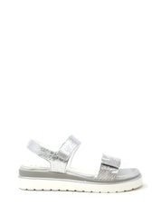 Sandali con strappi Argentato Susimoda