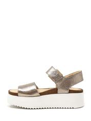 Sandali zeppa Argentato Clarks