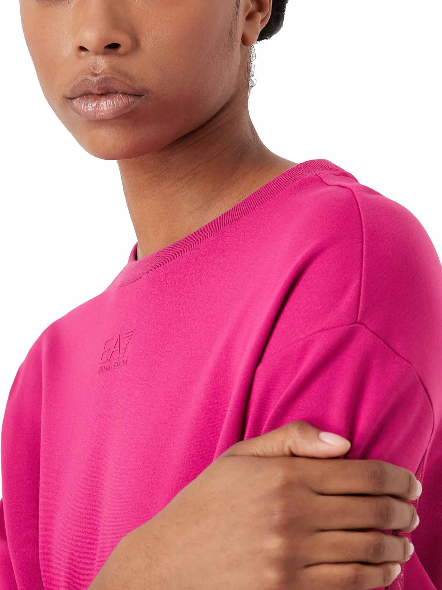 Felpe Rosa Ea7 Emporio Armani