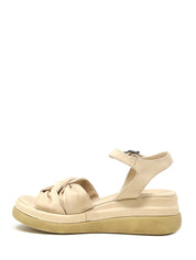 Sandali zeppa Beige Sshady