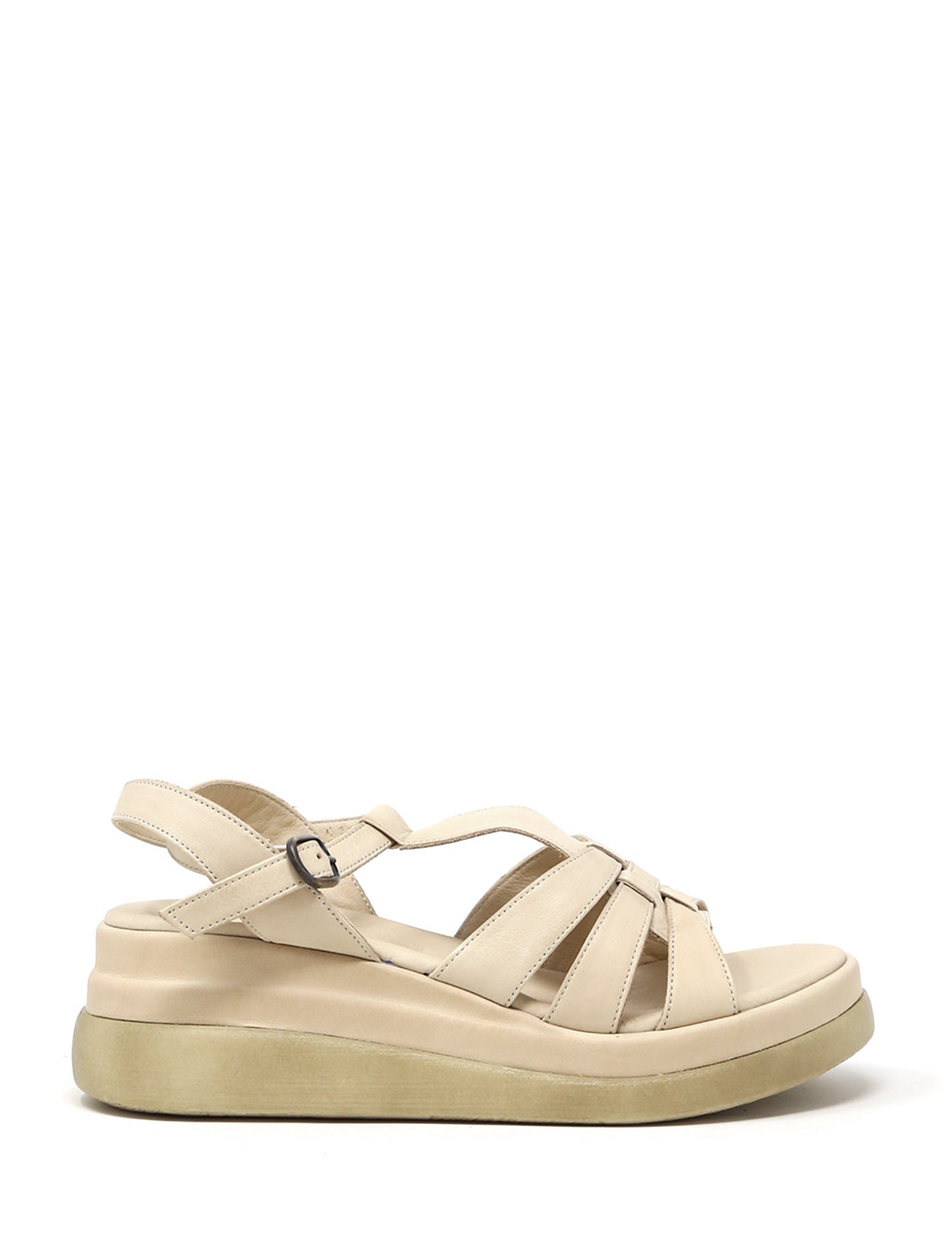 Sandali zeppa Beige Sshady