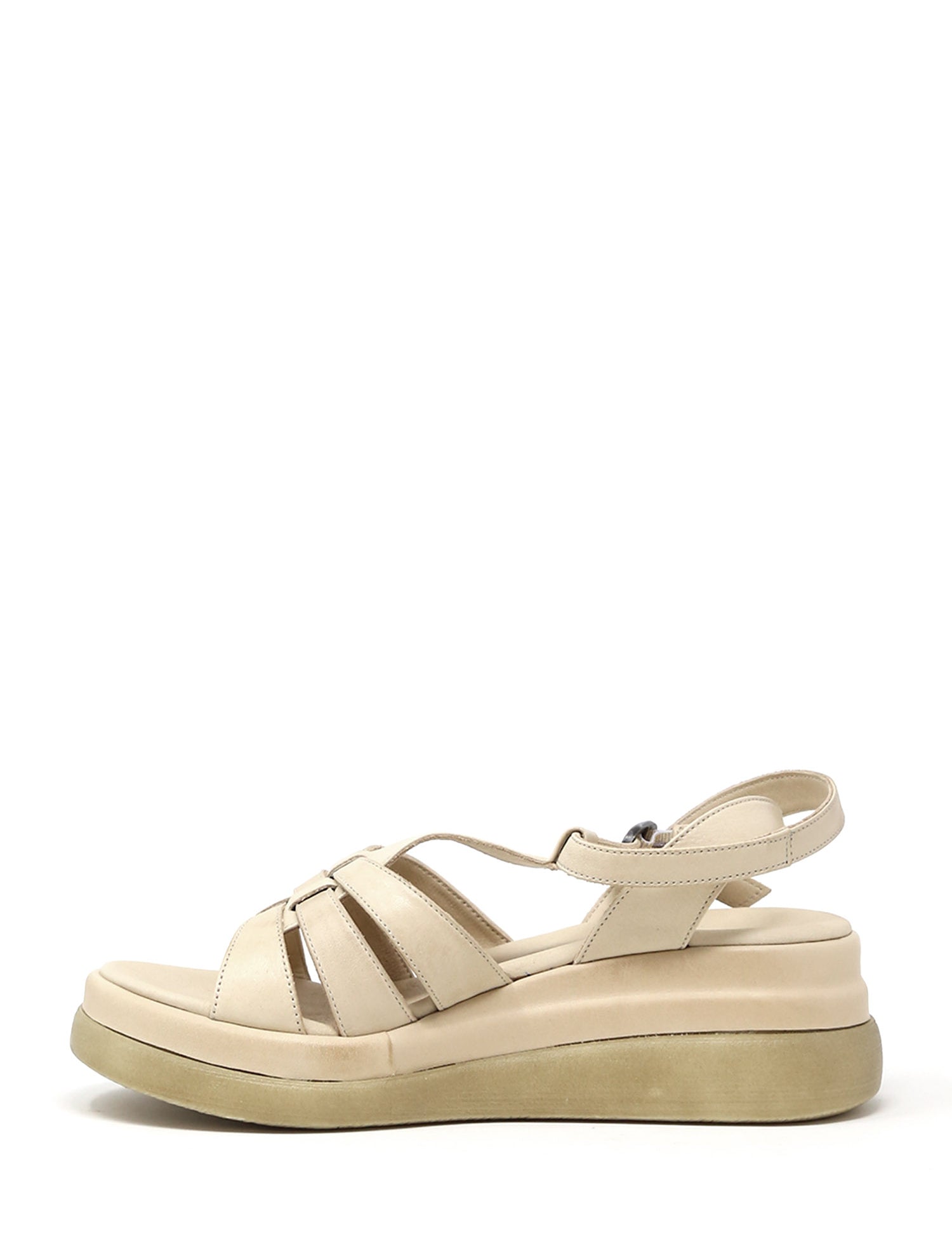 Sandali zeppa Beige Sshady