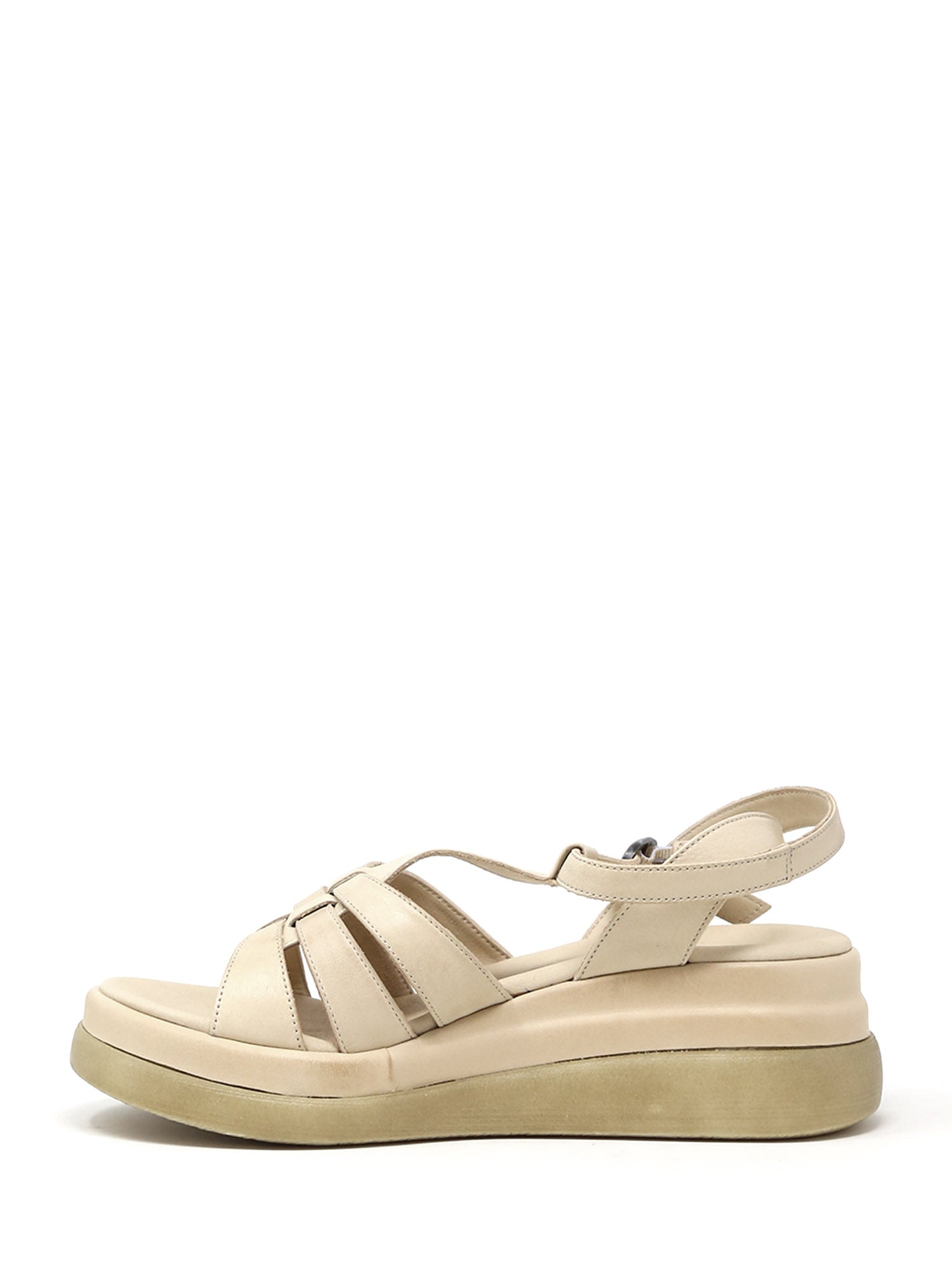 Sandali zeppa Beige Sshady