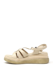 Sandali zeppa Beige Sshady
