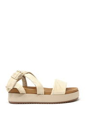 Sandali zeppa Beige Sshady
