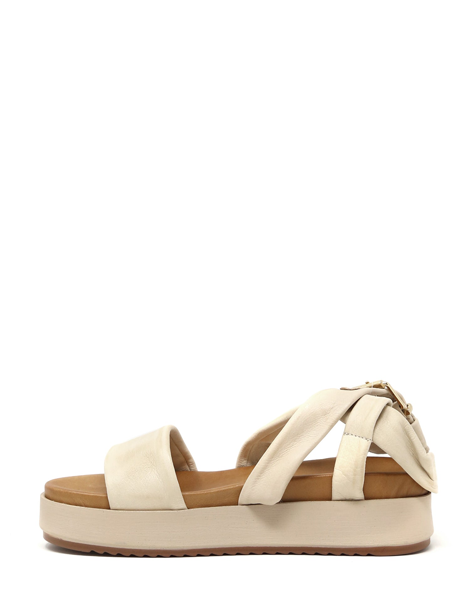 Sandali zeppa Beige Sshady