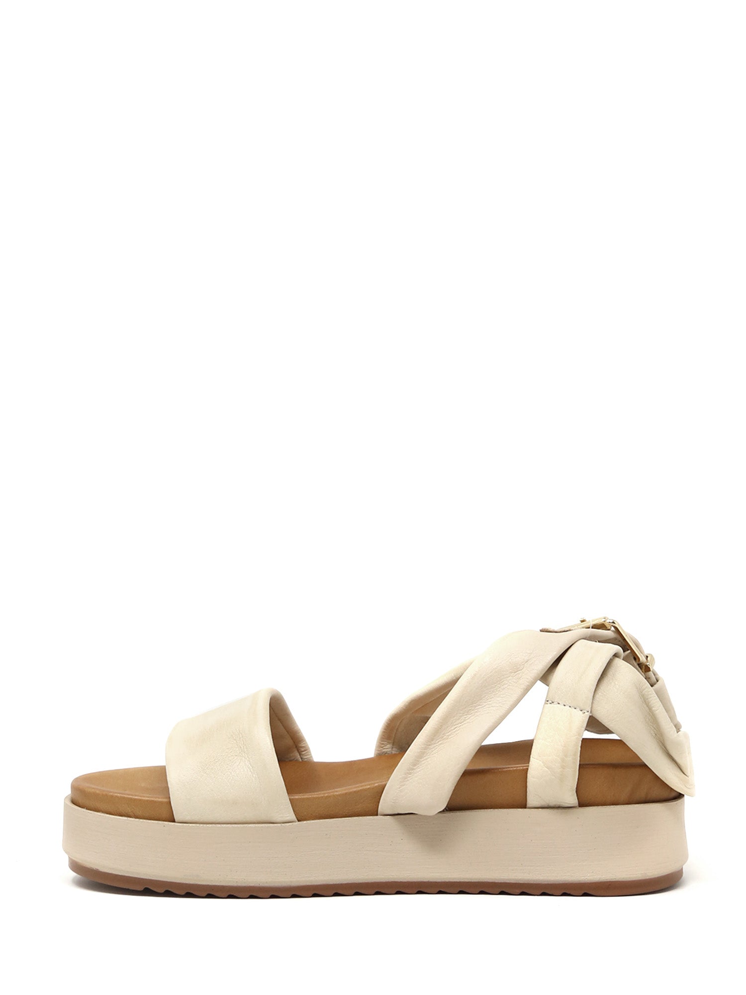 Sandali zeppa Beige Sshady