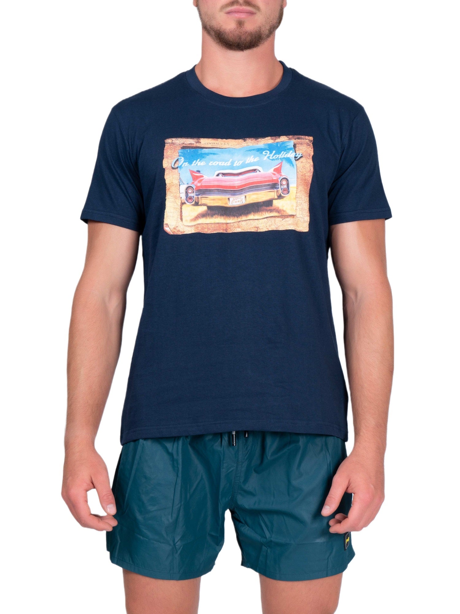 T-shirt Blu F**k