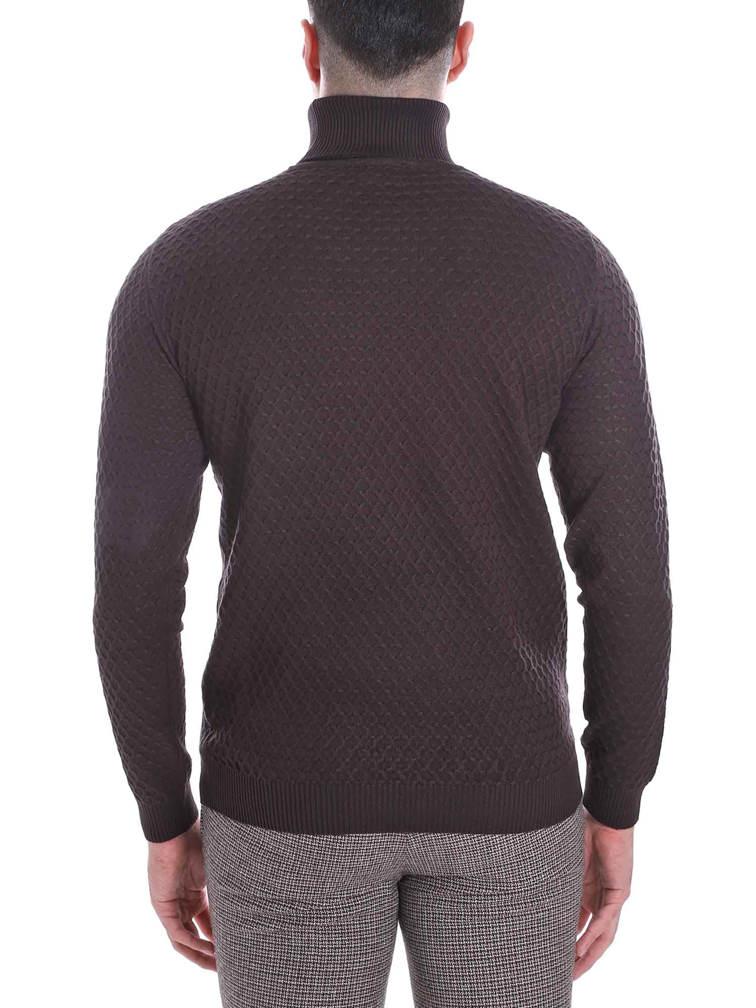 Maglie a collo alto Marrone Sseinse