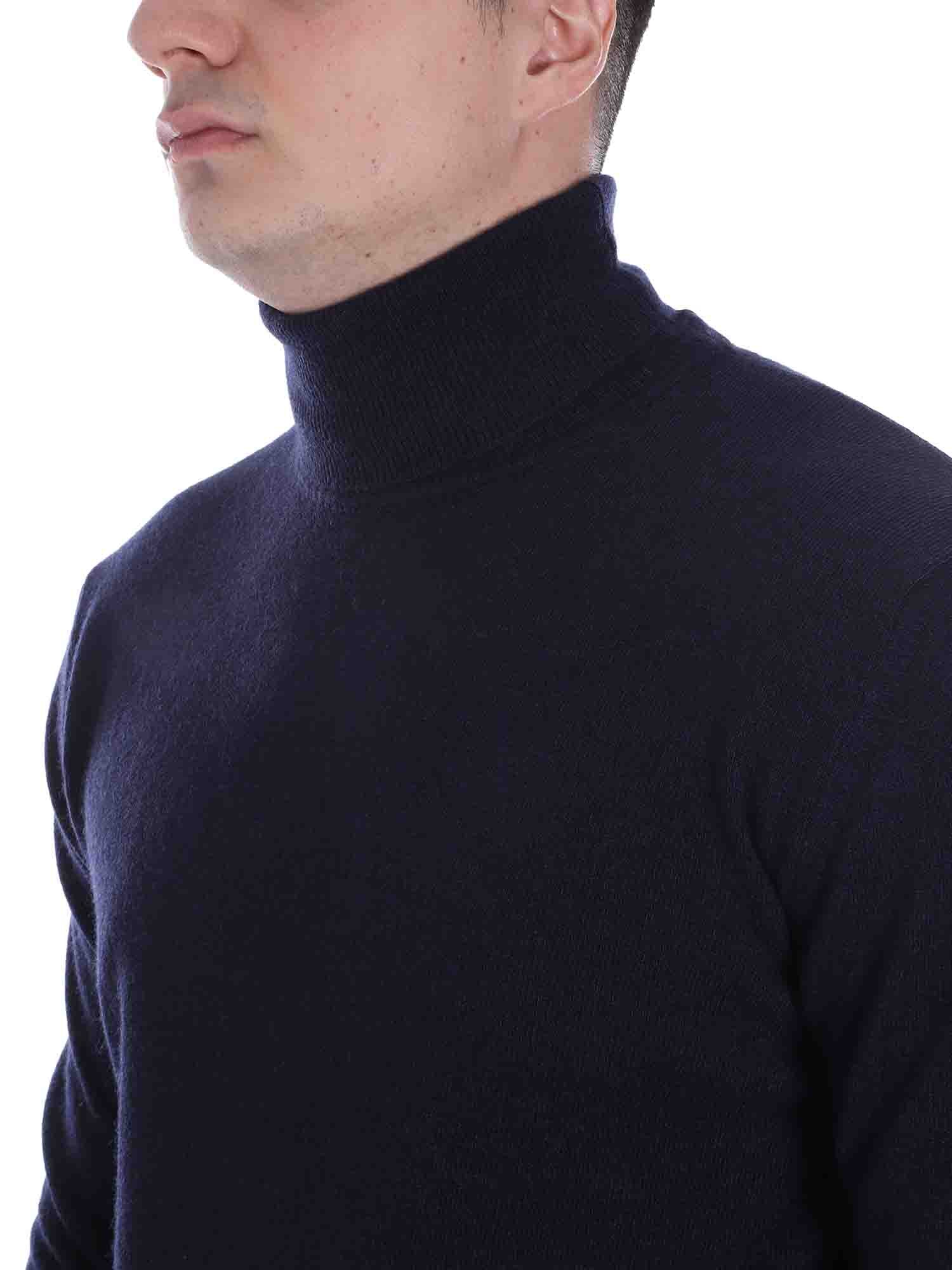 Maglie a collo alto Blu Borgoni Milano