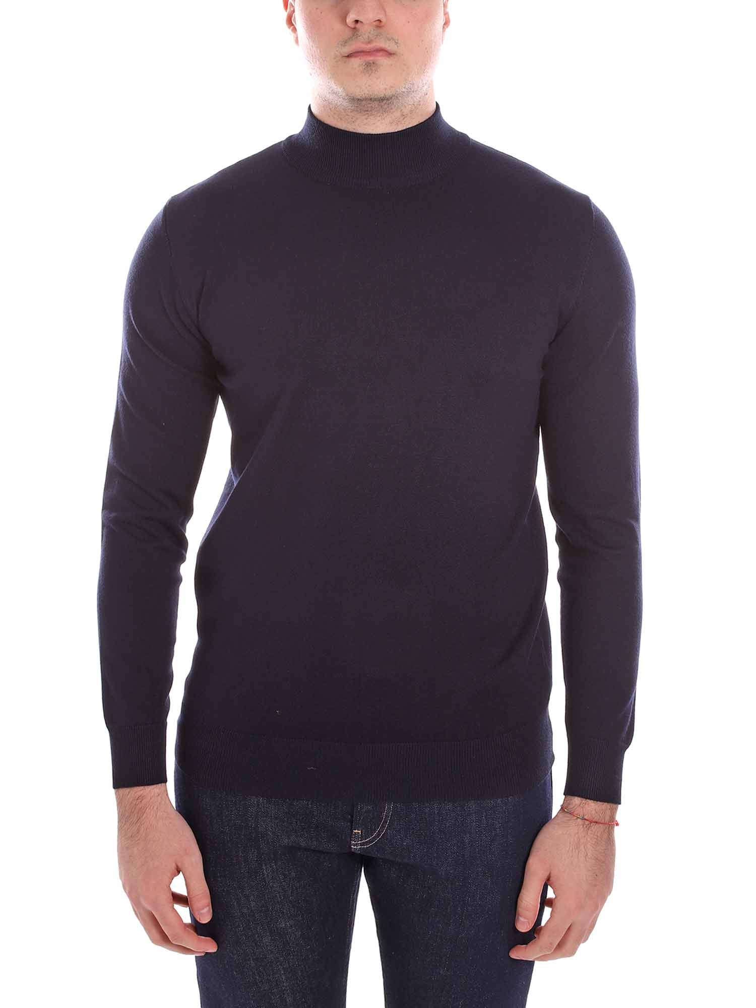 Maglie a collo alto Blu Borgoni Milano