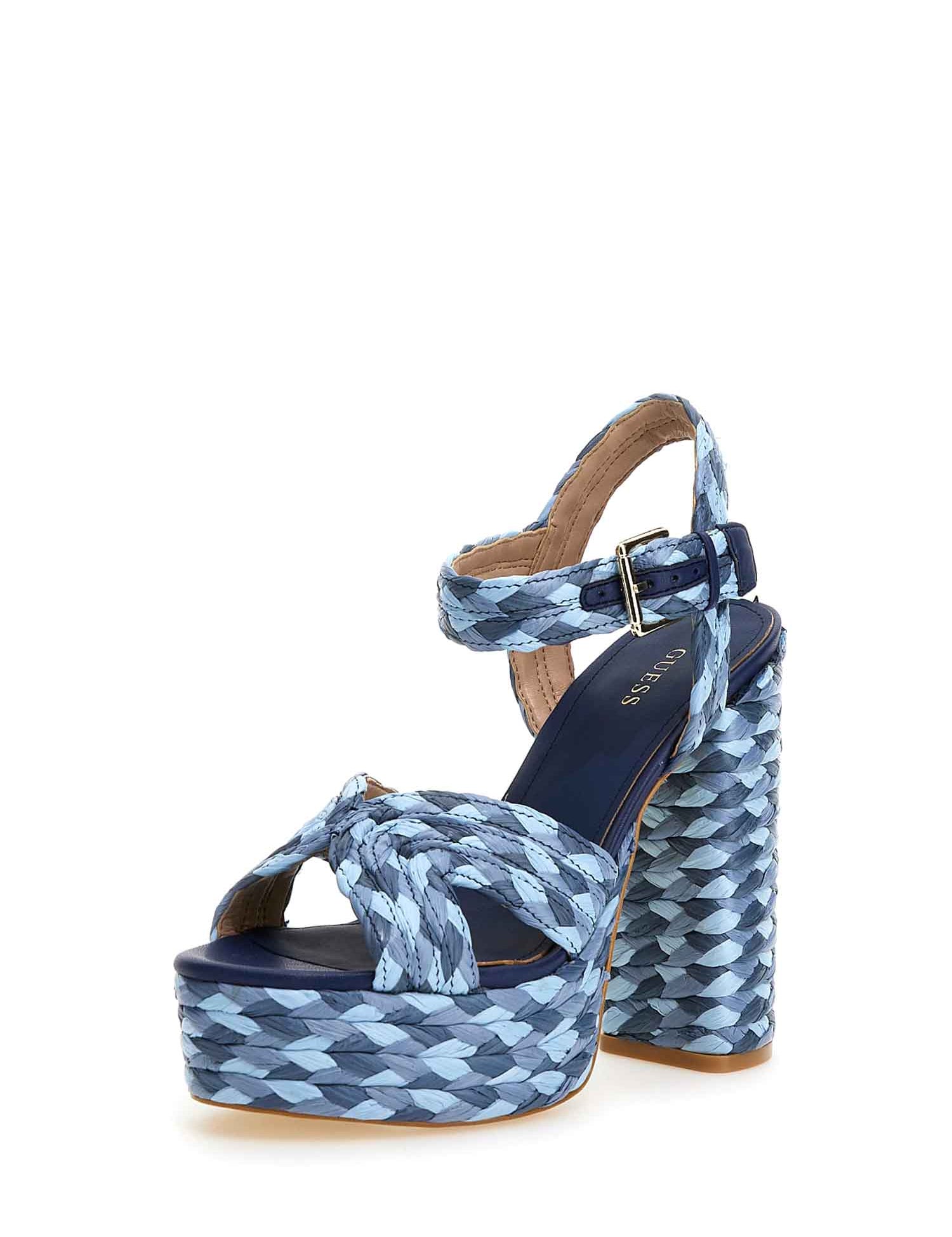 Sandali tacco Blu Guess