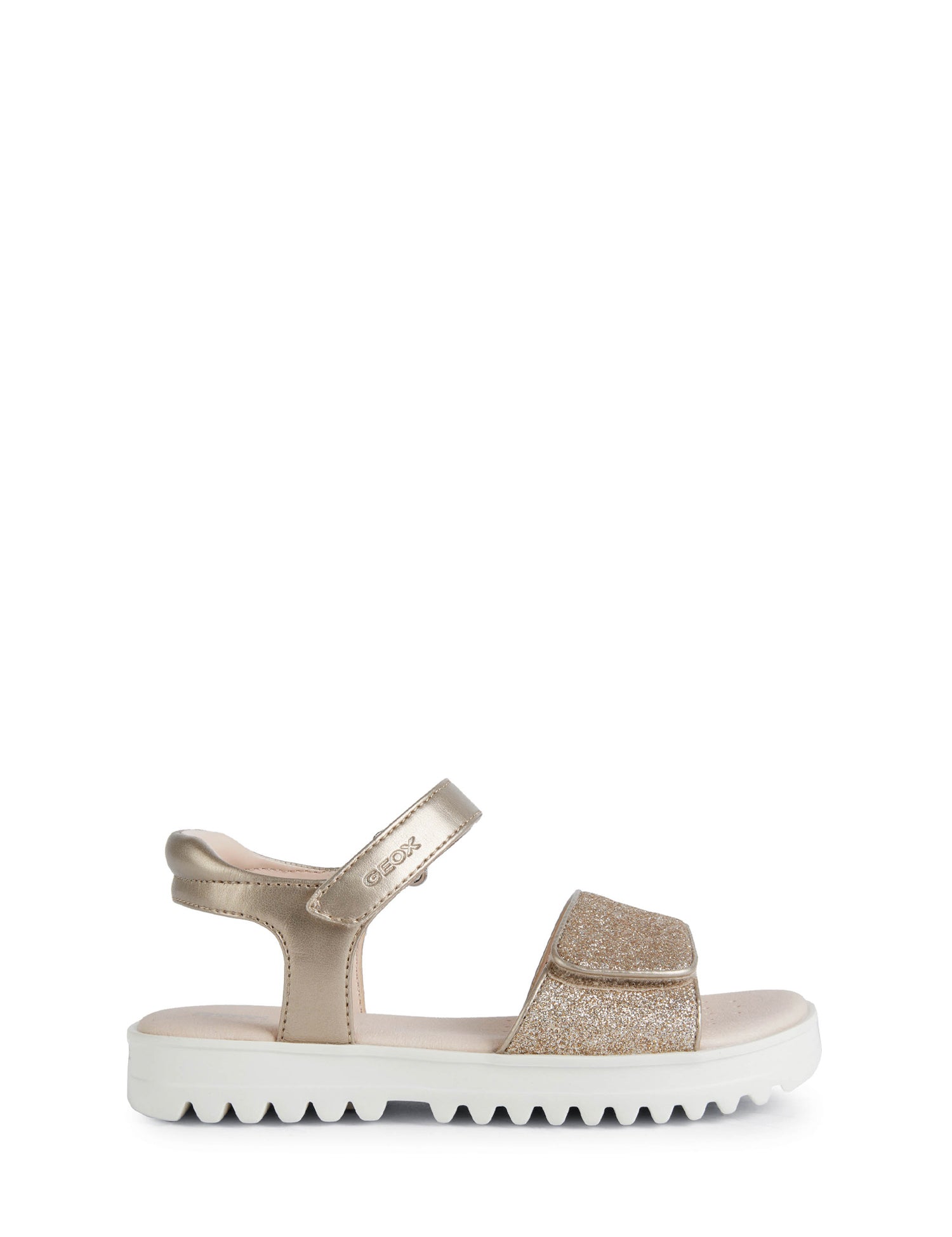 Sandali con strappi Oro Geox