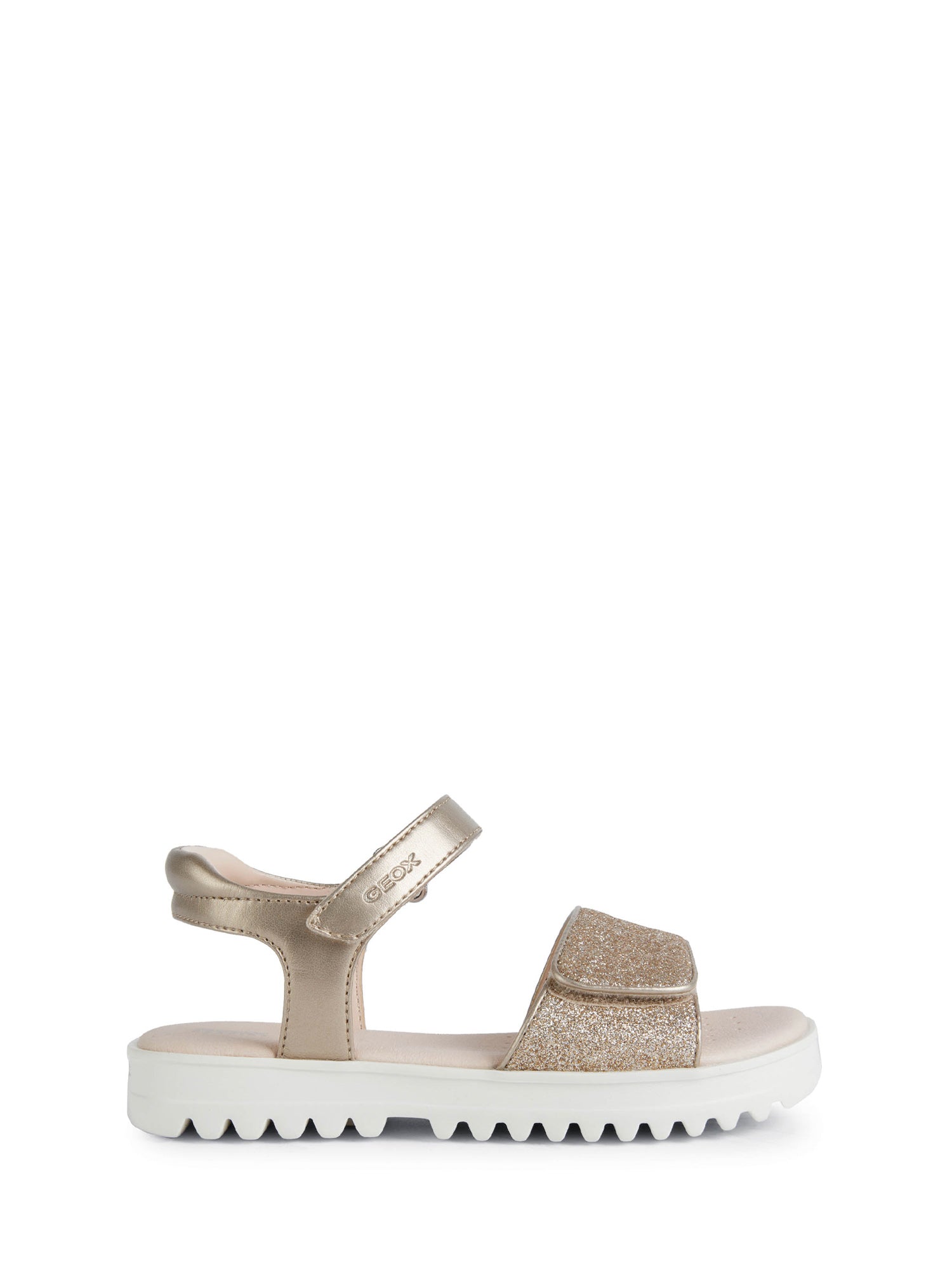 Sandali con strappi Oro Geox