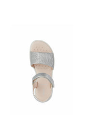 Sandali con strappi Argento Geox