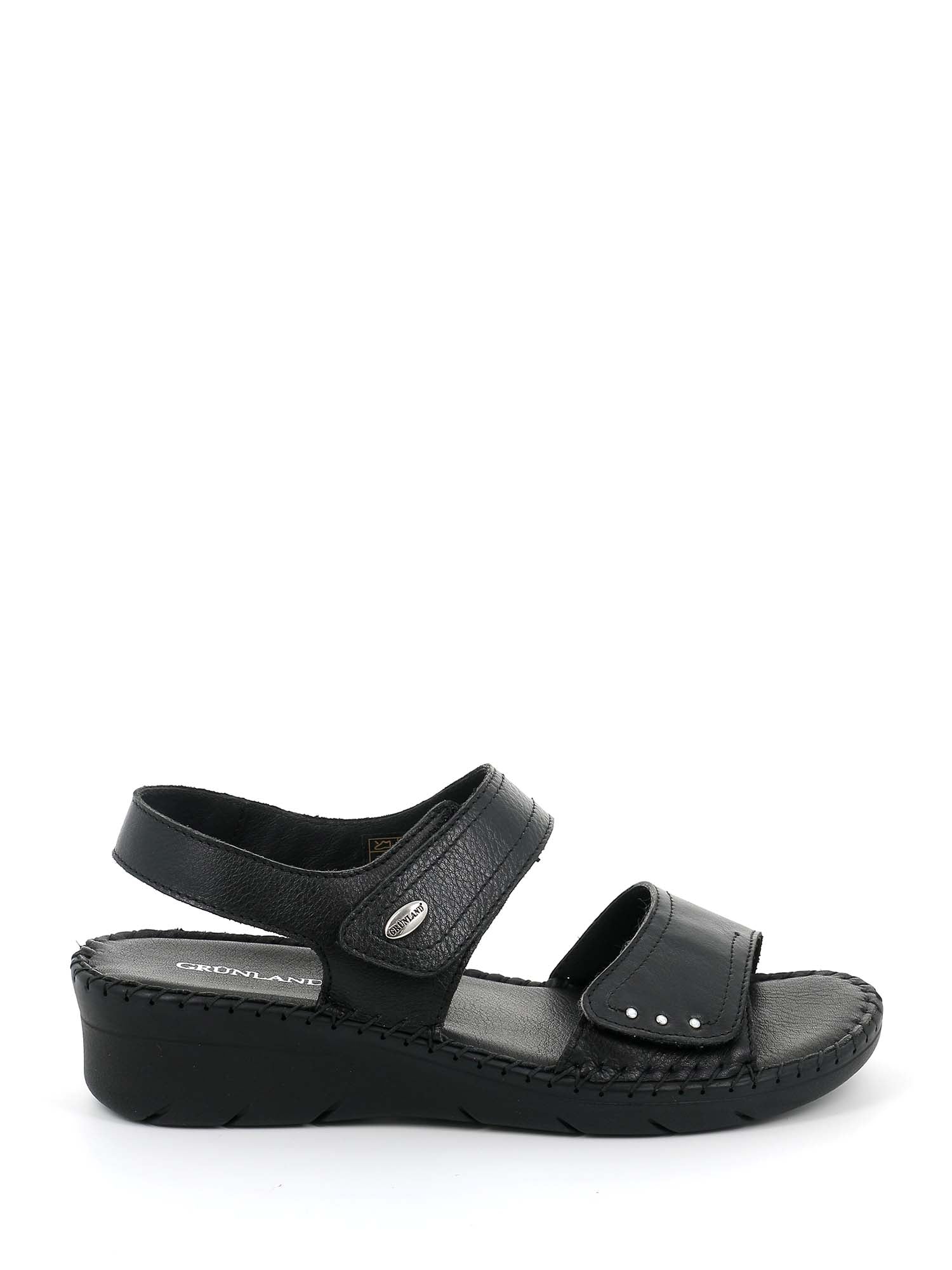 Sandali con strappi Nero Grunland