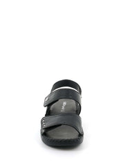 Sandali con strappi Nero Grunland