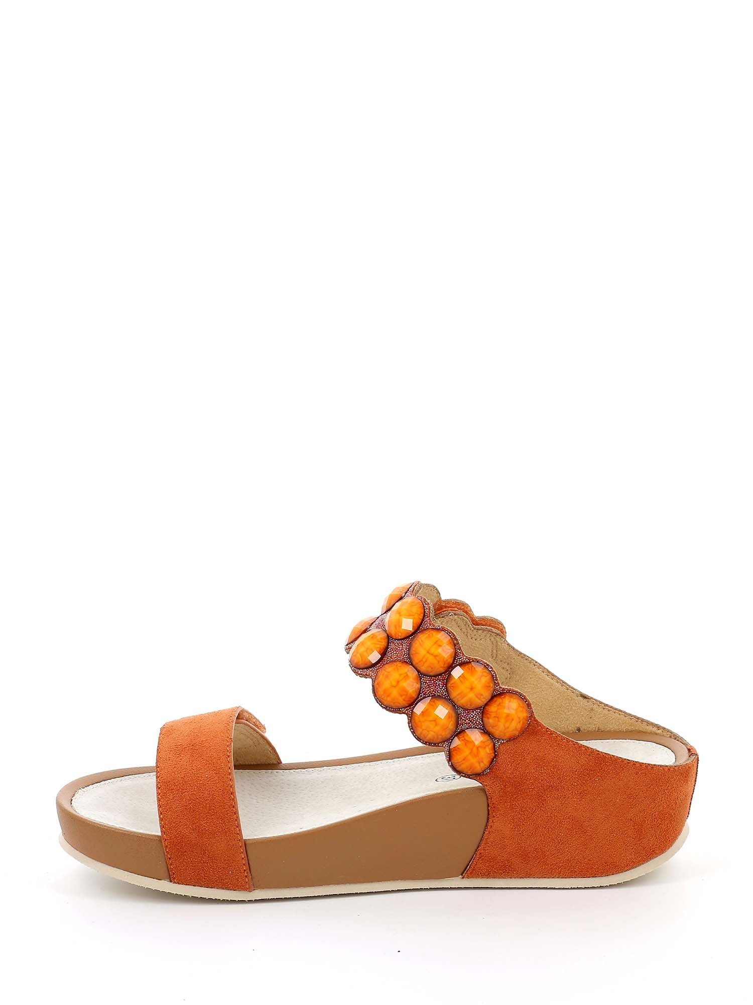 Sandali zeppa Arancio Grunland
