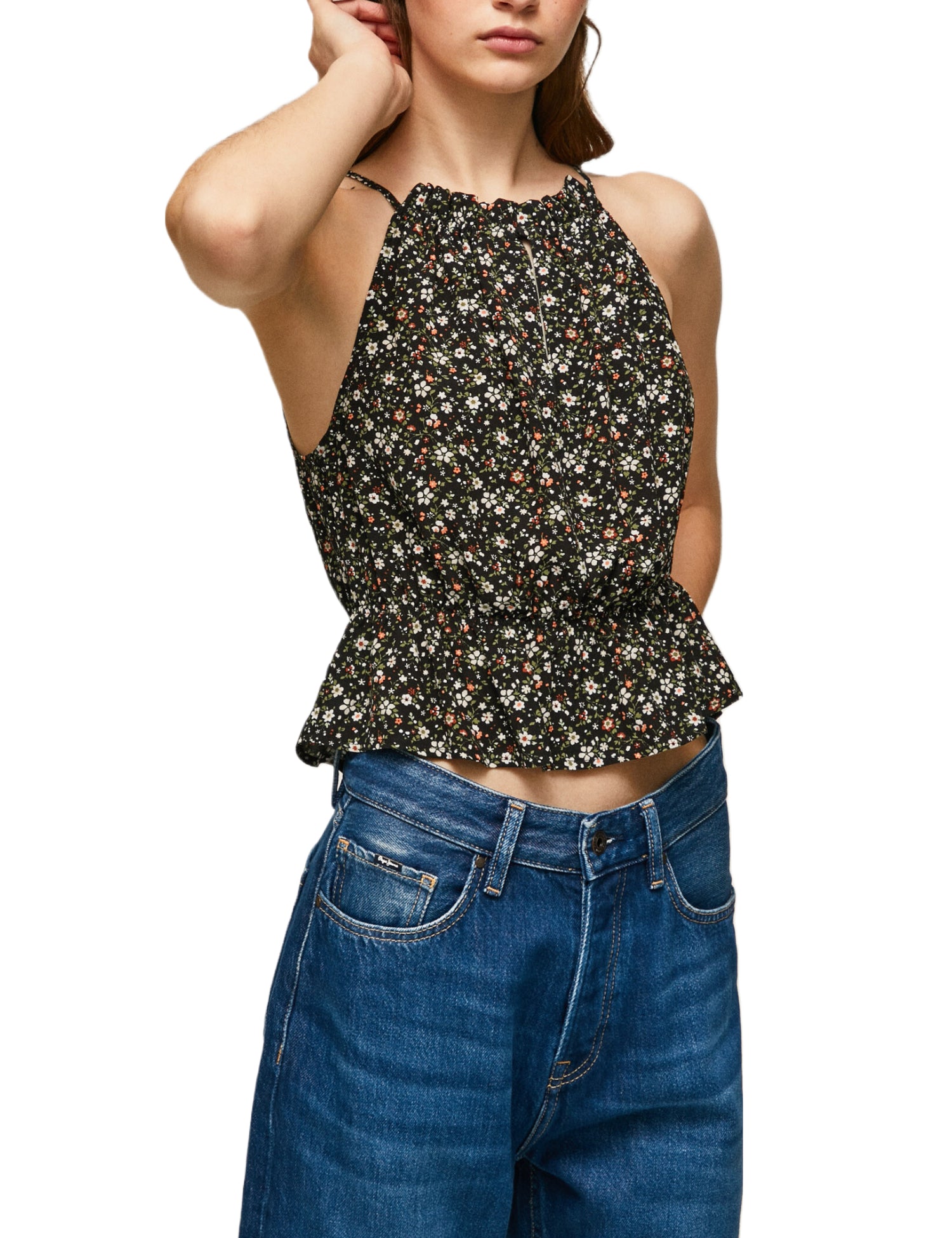 Top e canotte Verde Pepe Jeans